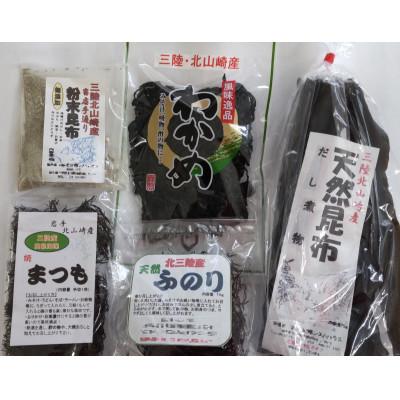 ふるさと納税 田野畑村 三陸 田野畑村北山崎の海藻セット