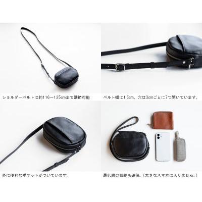 ①ブラックレザーの大きな目玉ショルダー ふるさと納税 和泉市 【ショルダーバッグ】斜めがけ 本革 ショルダー