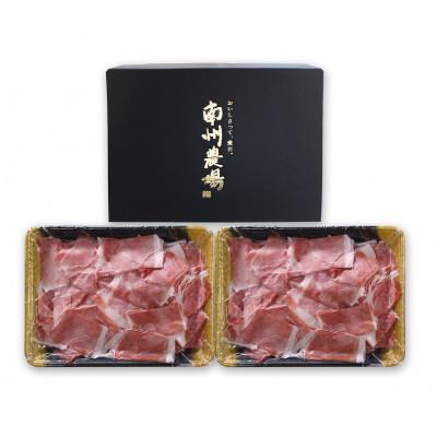 ふるさと納税 南大隅町 黒豚切り落とし1kg(NNF3375)