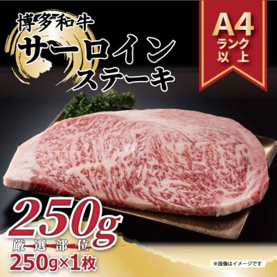 ふるさと納税 那珂川市 [A4〜A5]博多和牛サーロインステーキ 250g[250g×1枚](那珂川市)