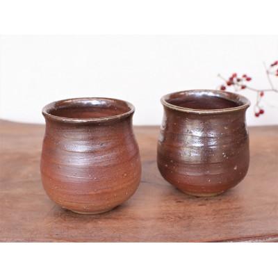 ふるさと納税 上島町 備前焼 湯飲み 2個セット