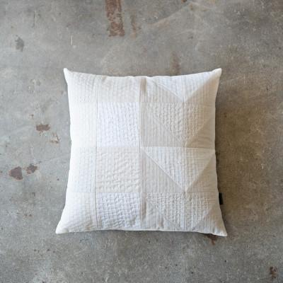 ふるさと納税 宇都宮市 刺し子 クッションカバー WHITE