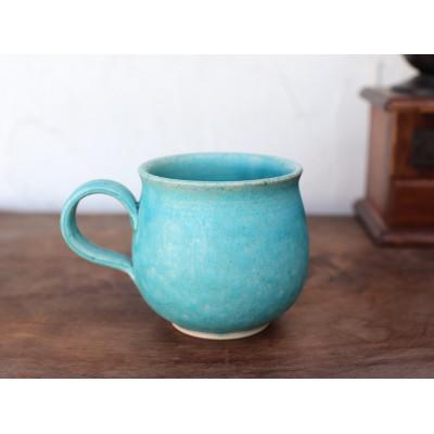 ふるさと納税 上島町 トルコブルーのコーヒーカップ1個 yc-029