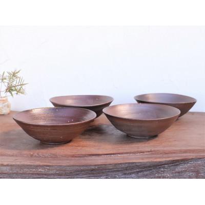 ふるさと納税 上島町 備前焼 皿(4枚セット) st-025