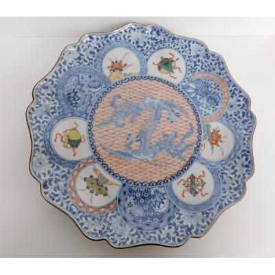 ふるさと納税 能美市 九谷焼 10号飾皿 鳳凰の図 三浦晃禎作