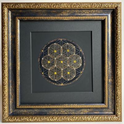 ふるさと納税 小諸市 神聖幾何学フラワーオブライフ「エッグオブライフ」レモンR4-3-20角