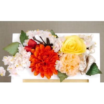 ふるさと納税 鯖江市 福井県の伝統工芸品 越前和紙でつくったフォトフレーム_ダリア