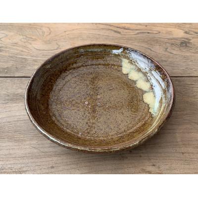 ふるさと納税 香春町 パスタ皿 藁灰(直径 21.5cm / 高さ 4cm)