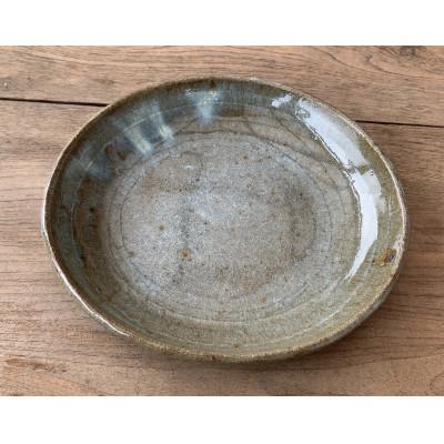 ふるさと納税 香春町 パスタ皿 みかん灰(直径 21.5cm / 高さ 4cm)