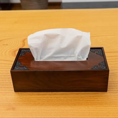 ふるさと納税 利府町 仙台箪笥 ティッシュボックス 拭き漆風ウレタン塗装