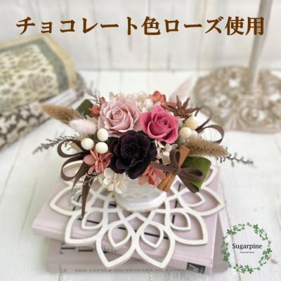 ふるさと納税 春日部市 プリザーブドフラワーアレンジ[ブランディーユ]春日部市 シュガーパイン