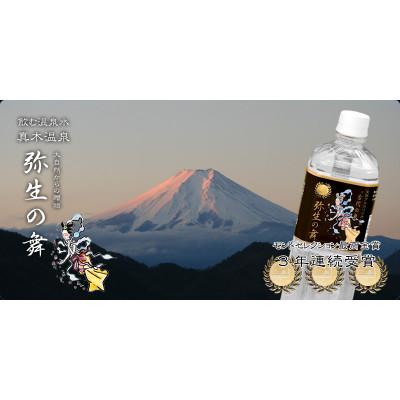 ふるさと納税 大月市 飲む温泉水「真木温泉 弥生の舞」　飲泉力500ml 24本入り_3
