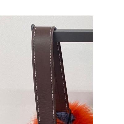 ふるさと納税 橋本市 OKADA TEXTILE バケツ型 エコファーバッグ レッド_1