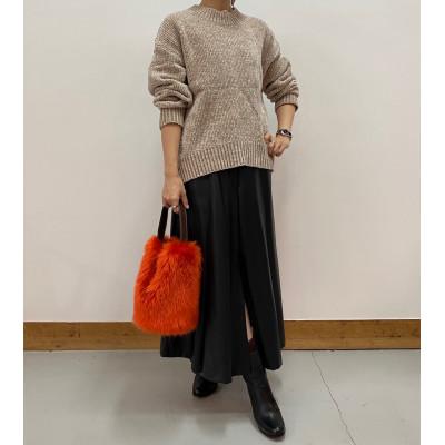 ふるさと納税 橋本市 OKADA TEXTILE バケツ型 エコファーバッグ レッド_3