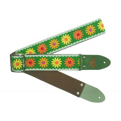 ふるさと納税 郡上市 [ギターストラップ] Elara Straps Happy Daisy Forest