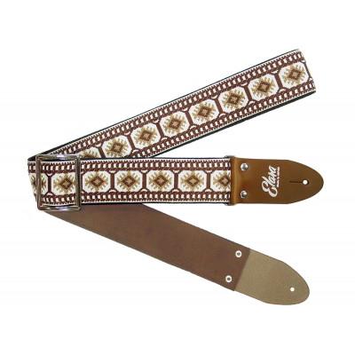 ふるさと納税 郡上市 [ギターストラップ] Elara Straps Crystal Snow Brown