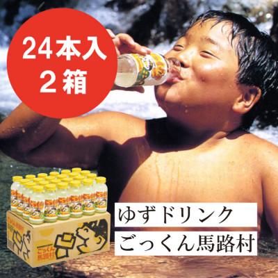 ふるさと納税 馬路村 [ゆずドリンク]馬路村公認飲料『ごっくん馬路村』180ml×24本入[2箱][451]