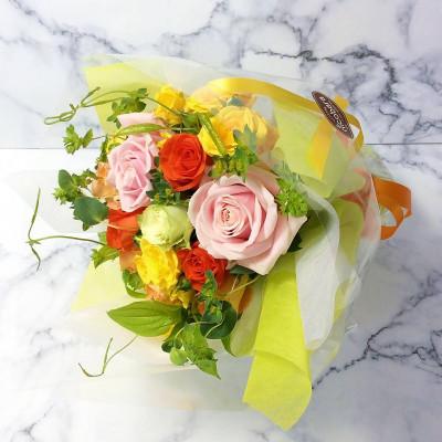 ふるさと納税 須賀川市 産地直送の薔薇[バラの花束 プチブーケ]ギフト・贈り物に ばらの生花