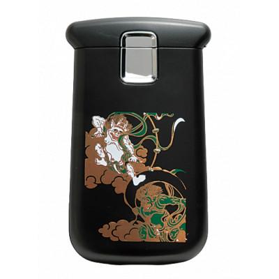 ふるさと納税 海南市 紀州漆器 漆芸 蒔絵 ポケットルーペ LED付 風神雷神