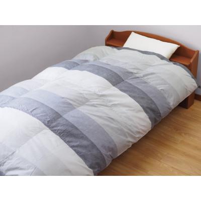 ふるさと納税 泉大津市 羽毛布団 本掛けふとん ホワイトダックダウン90% 1.3kg入 [シングル]グレー R&amp;BGY