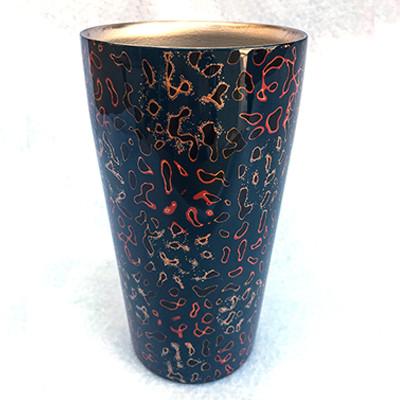 ふるさと納税 青森市 津軽塗タンブラー 450ml (青)