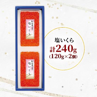 ふるさと納税 石狩市 佐藤水産 北海道産 塩 いくら 240g(120g×2個) |  | 01
