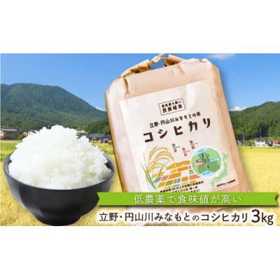ふるさと納税 朝来市 食味値が高く低農薬のコシヒカリ3kg【円山川源流域の清流で育った米】 | 