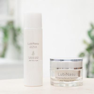 ふるさと納税 那須塩原市 ルビナス ホットスプリングスキンケアセット(化粧水・保湿クリーム)