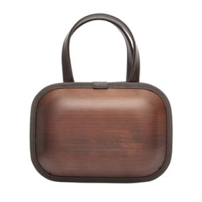 ふるさと納税 馬路村 monacca-bag/kaku-shou ブラウン[394]