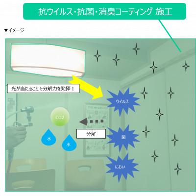 ふるさと納税 豊中市 光触媒アヴァンコート施工サービス(合計床面積70平方メートル程度までの5部屋まで)