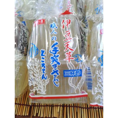 ふるさと納税 池田町 伊豆天草100% 昔ながらの手突きさらしところ天 三杯酢味 2パック入りを12セット