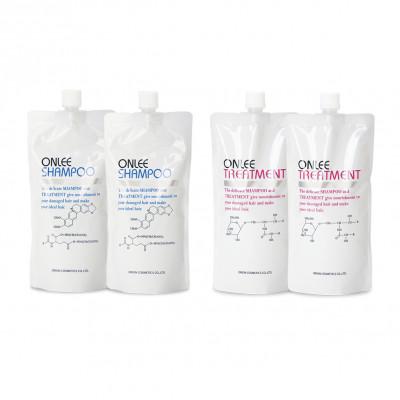 ふるさと納税 吹田市 [美容サロン専売品]毛染め長持ち(*1)オンリーシャンプー&amp;トリートメント(詰替用 4本セット)