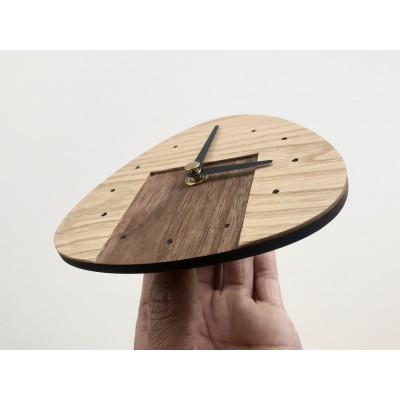 ふるさと納税 茂原市 海苔のおむすびの壁掛け時計×1　彫り目なし　手のひらサイズ木製　WOOD STUDIO KUZE’S_1