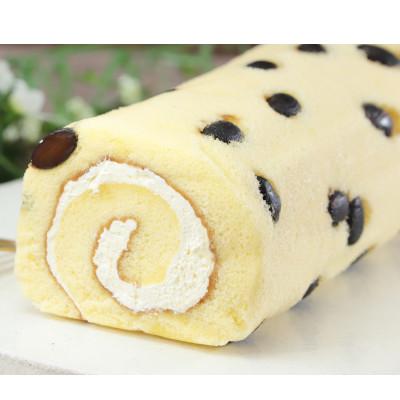 ふるさと納税 朝来市 自社炊き黒豆たっぷり!バタークリームロールケーキ『但馬のめぐみロール(黒豆)』[隆盛堂]