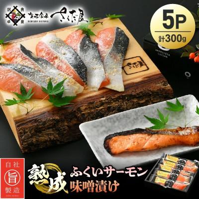 ふるさと納税 越前町 熟成 ふくいサーモン 味噌漬け 5P