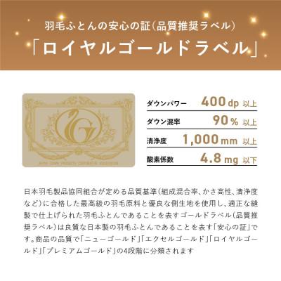 ふるさと納税 富士吉田市 羽毛肌掛けふとん シングル ハンガリー産グース93% クリーム色 国産羽毛布団 【創業100年】_2