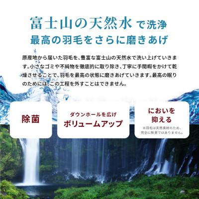 ふるさと納税 富士吉田市 羽毛肌掛けふとん シングル ハンガリー産グース93% クリーム色 国産羽毛布団 【創業100年】_3