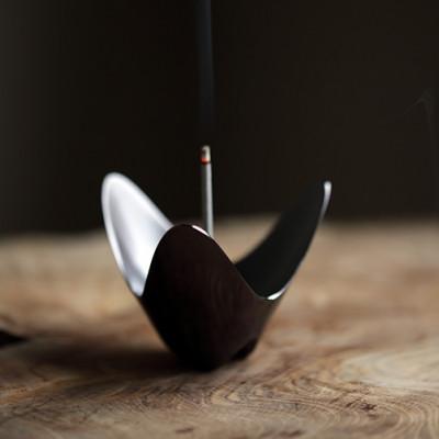 ふるさと納税 高岡市 KATAKURI お香たて(ブラック)