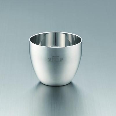 ふるさと納税 燕市 メイド・イン・ツバメ 18-8ステンレス二重構造さくらぐい呑み(1個)