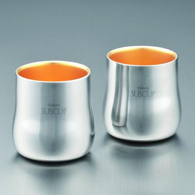 ふるさと納税 燕市 メイド・イン・ツバメ 18-8ステンレス二重構造ファッションタンブラーさくらペア 内面24金メッキ