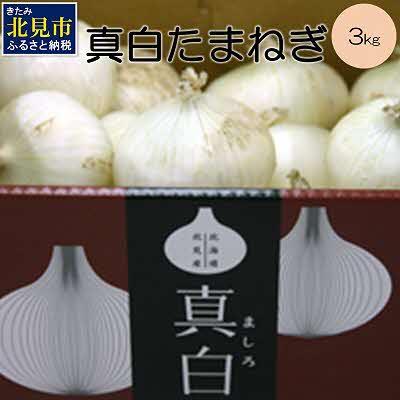 ふるさと納税 北見市 JAきたみらいの真白玉葱 3kg