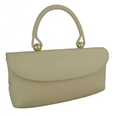 ふるさと納税 御代田町 [濱野皮革工藝のフォーマルバッグ] ロイヤルモデル(アイボリー×ゴールド)