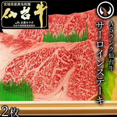 ふるさと納税 宮城県 A5ランク仙台牛サーロインステーキ2枚 | 