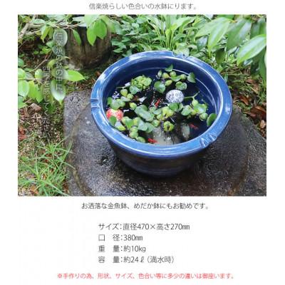 ふるさと納税 甲賀市 信楽焼 15号ナマコ色水鉢 メダカ鉢 金魚鉢 |  | 02