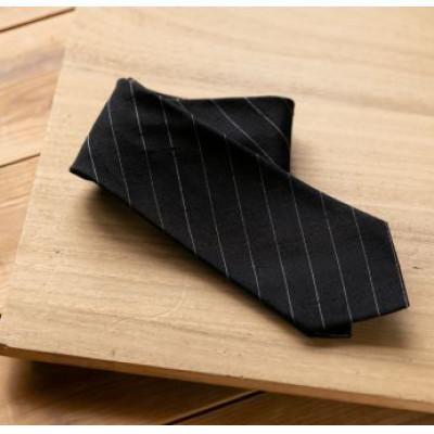 ふるさと納税 結城市 結城紬 ネクタイ 縞