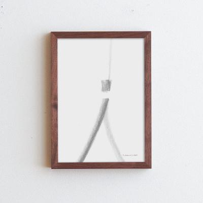 ふるさと納税 府中市 府中市の家具 フレーム サノ A4サイズ ウォールナット