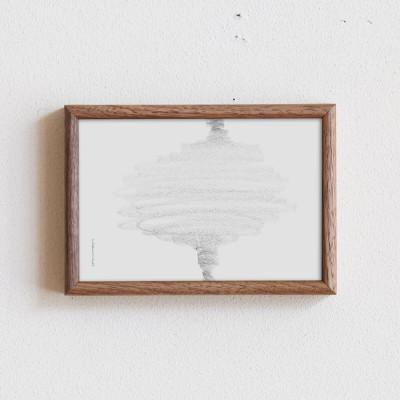 ふるさと納税 府中市 府中市の家具 フレーム ティポ ポストカードサイズ ウォールナット