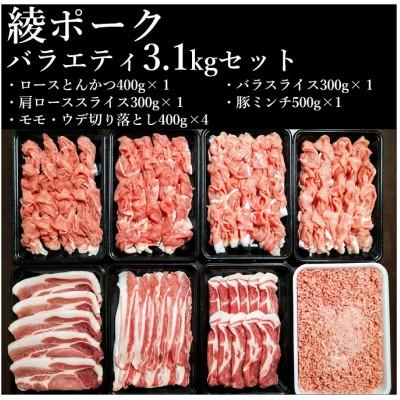 ふるさと納税 綾町 綾ポークバラエティー3.1kgセット