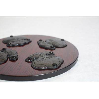 ふるさと納税 奥州市 岩谷堂くらしな 鍋敷き丸型巾着 伝統工芸品 [GT002]の画像