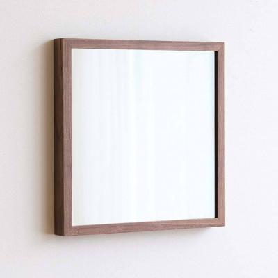 ふるさと納税 府中市 府中市の家具 ミラー サノ 42*42 ウォールナット